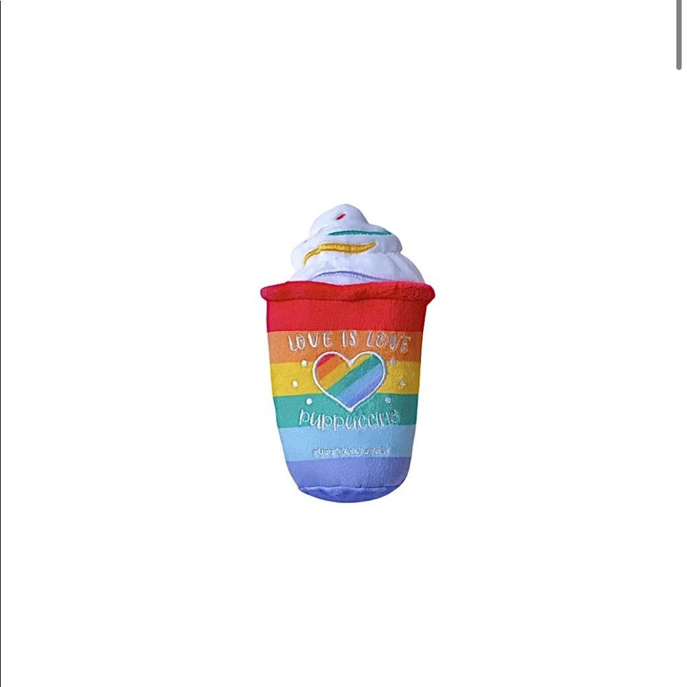 Plush Dog Toy Pride Puppuccino by Fuzzy Yard